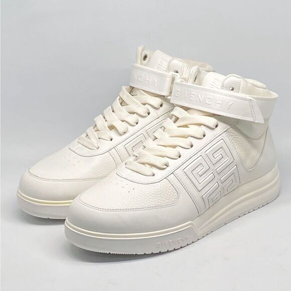 Givenchy G4 High Top Leather Sneakers size 42/us size 9 - Picture 6 of 14
